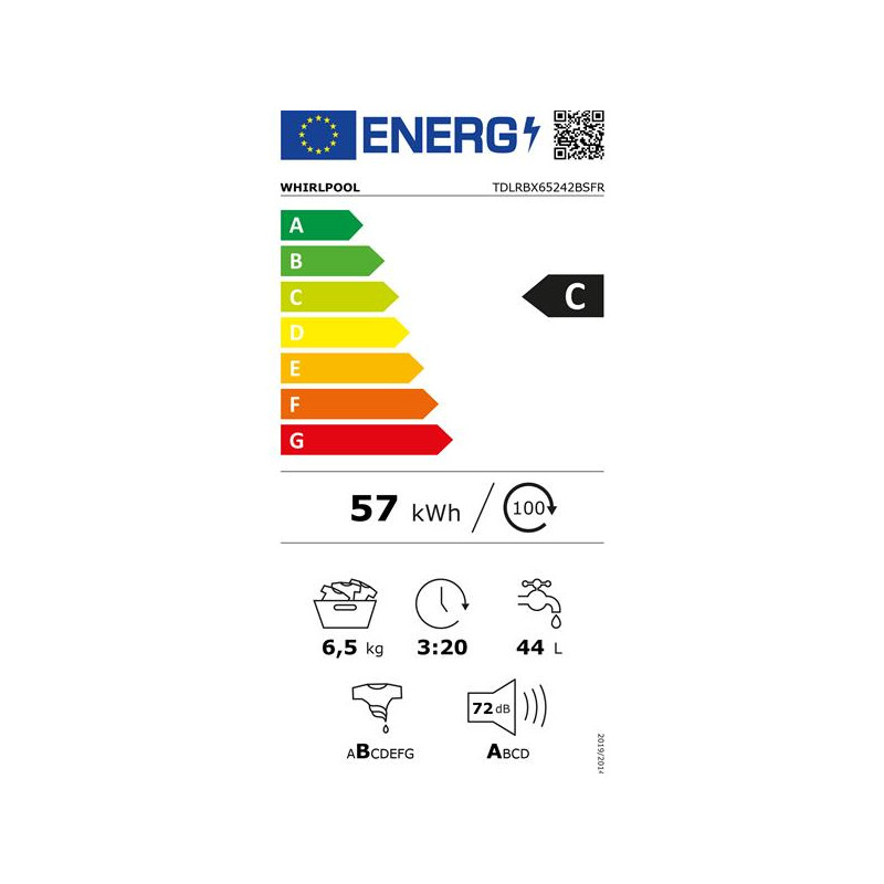 LL TOP ESSORAGE VARIABLE WHIRLPOOL TDLRBX65242BSFR