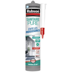 RUBSON MASTIC PURE SANITAIRE TRANSPAREN 280ML RUBSON - 2683429