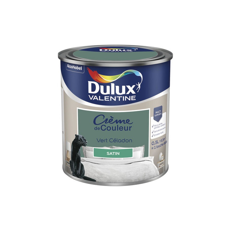 VALENTINE CREME COUL.SAT.0.5L VERT CE DULUX VALENTINE - 5581866