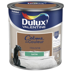 DULUX VALENTINE VALENTINE CREME COUL.SAT.0.5L HAVANE DULUX VALENTINE - 5581830