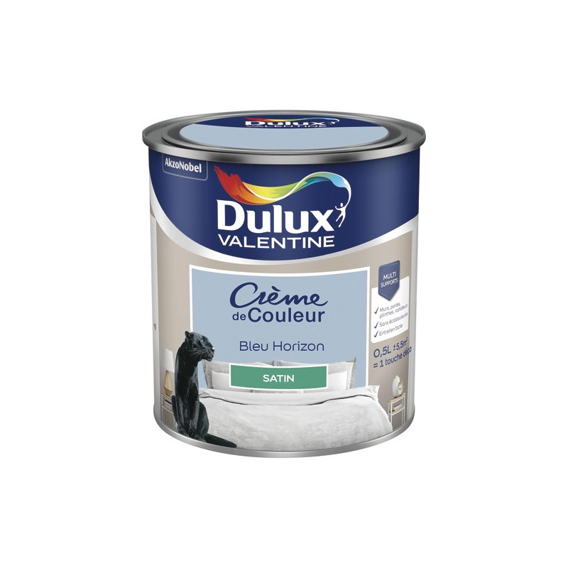 DULUX VALENTINE VALENTINE CREME COUL.SAT.0.5L BLEU HOR DULUX VALENTINE - 5581875