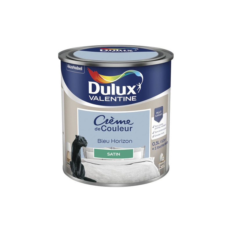 VALENTINE CREME COUL.SAT.0.5L BLEU HOR DULUX VALENTINE - 5581875