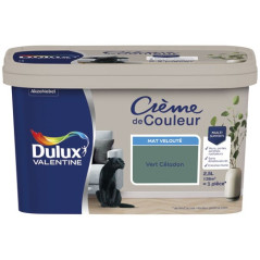 DULUX VALENTINE VALENTINE CREME COUL.MAT 2.5L VERT CEL DULUX VALENTINE - 5582231