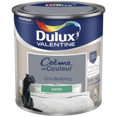 DULUX VALENTINE VALENTINE CREME COUL.SAT.0.5L GRIS BUI DULUX VALENTINE - 5581851