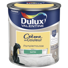 DULUX VALENTINE VALENTINE CREME COUL.SAT.0.5L PAMPLEMO DULUX VALENTINE - 5581870