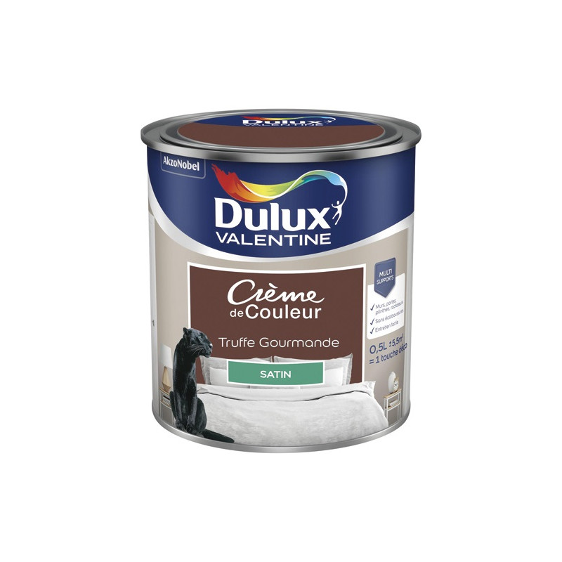 DULUX VALENTINE VALENTINE CREME COUL.SAT.0.5L TRUFFE G DULUX VALENTINE - 5581886