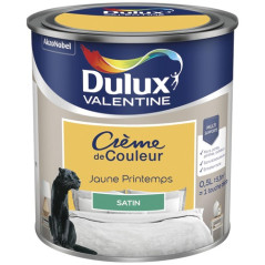 DULUX VALENTINE VALENTINE CREME COUL.SAT.0.5L JAUNE PR DULUX VALENTINE - 5581856