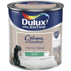 DULUX VALENTINE VALENTINE CREME COUL.SAT.0.5L MARRON G DULUX VALENTINE - 5581862