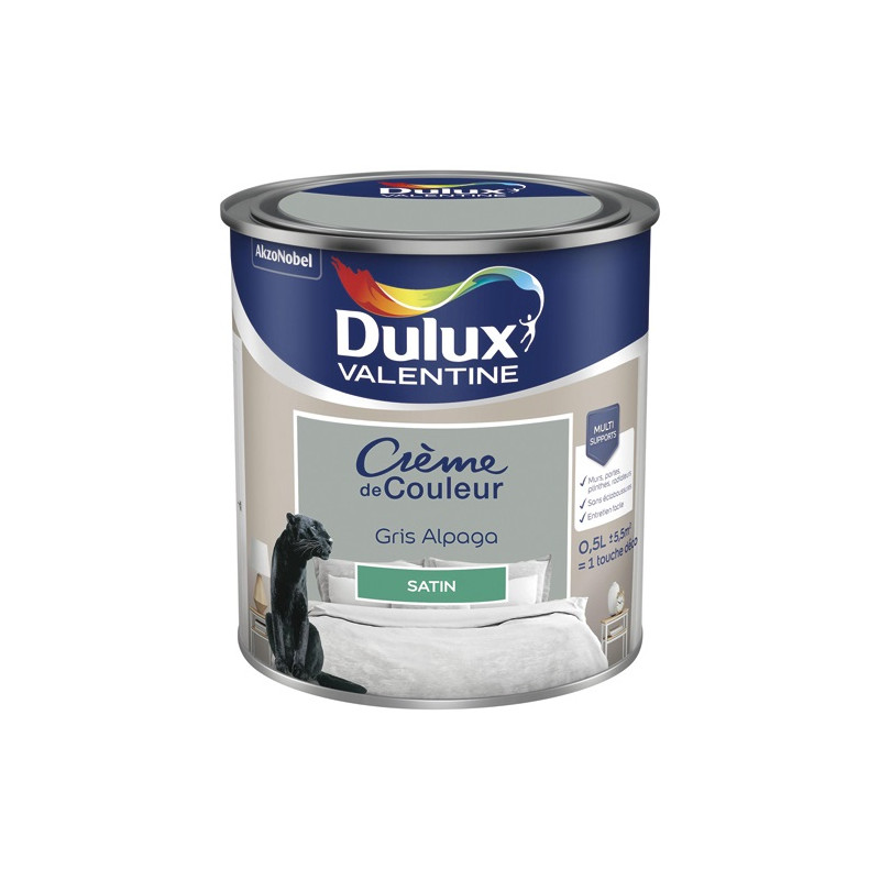 DULUX VALENTINE VALENTINE CREME COUL.SAT.0.5L GRIS ALP DULUX VALENTINE - 5581849