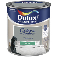 DULUX VALENTINE VALENTINE CREME COUL.SAT.0.5L TITANIUM DULUX VALENTINE - 5581885