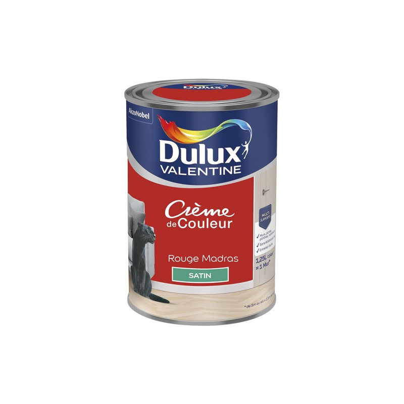 DULUX VALENTINE VALENTINE CREME COUL.SAT.1.25L RGE MA DULUX VALENTINE - 5582024