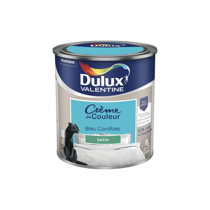 DULUX VALENTINE VALENTINE CREME COUL.SAT.0.5L BLEU CAR DULUX VALENTINE - 5581818