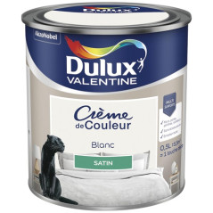 DULUX VALENTINE VALENTINE CREME COUL.SAT.0.5L BLANC DULUX VALENTINE - 5581815