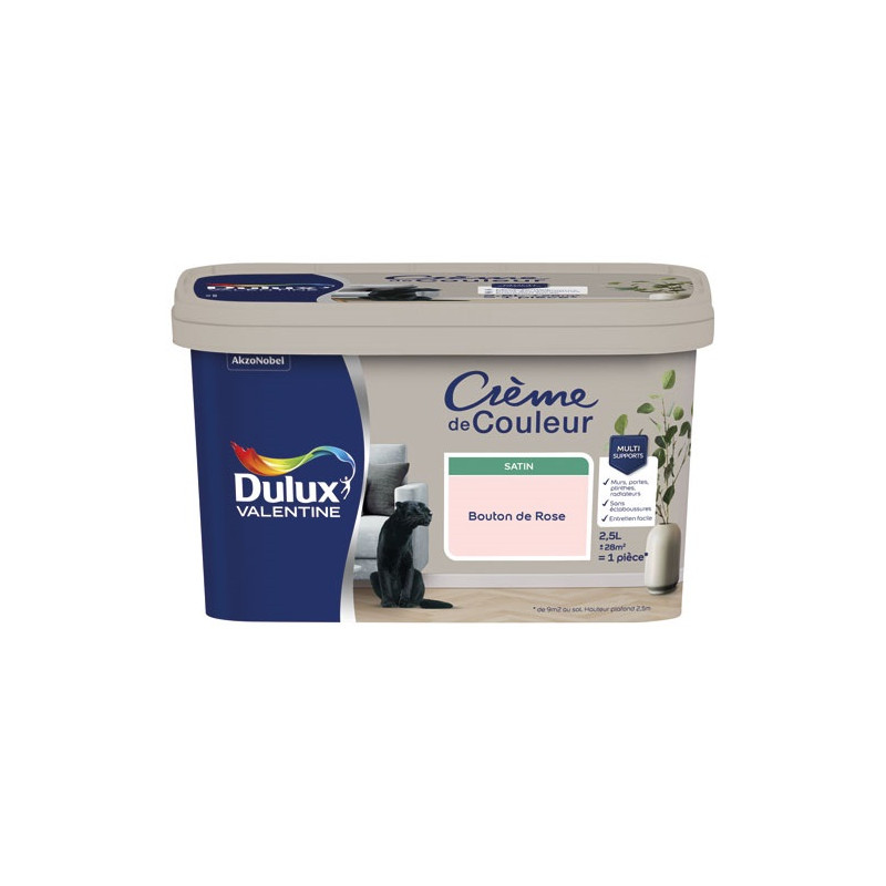 VALENTINE CREME COUL.SAT.2.5L BOUTON R DULUX VALENTINE - 5582077