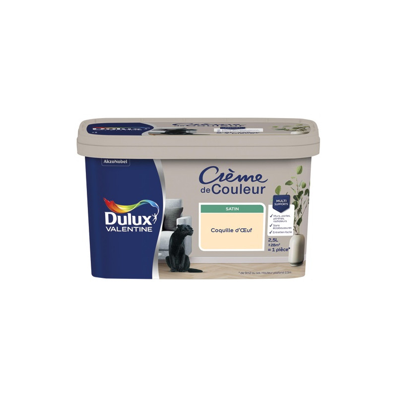 VALENTINE CREME COUL.SAT.2.5L COQUIL.O DULUX VALENTINE - 5582081