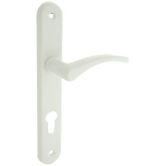 ALPERTEC POIGNEE PORTE ALU BLANC PLAQUE CYLINDR ALPERTEC - 462804