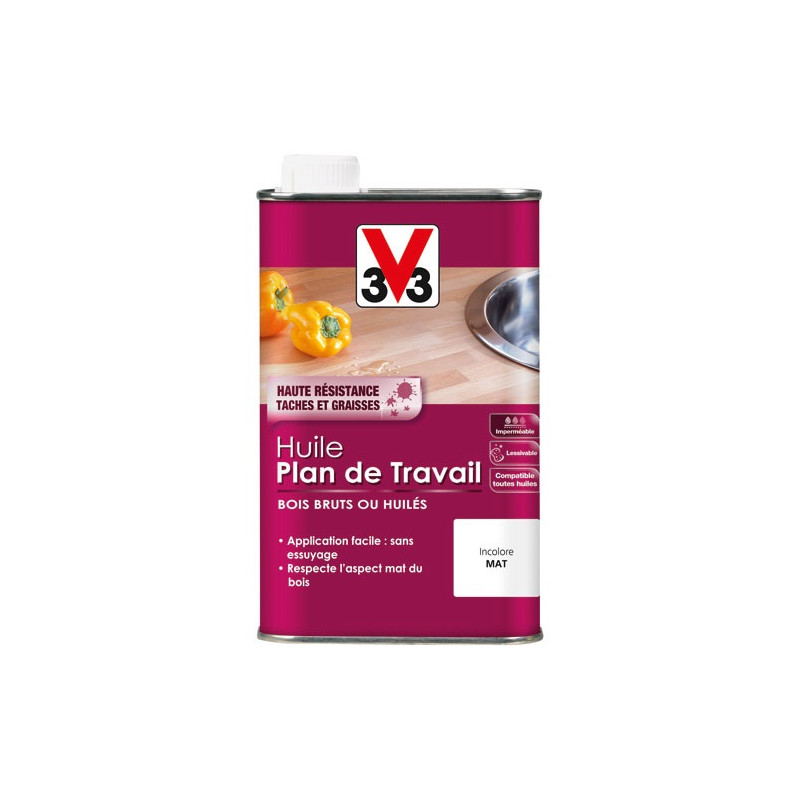 HUILE PLAN TRAVAIL INCOLORE 0.5L V33 - 105845