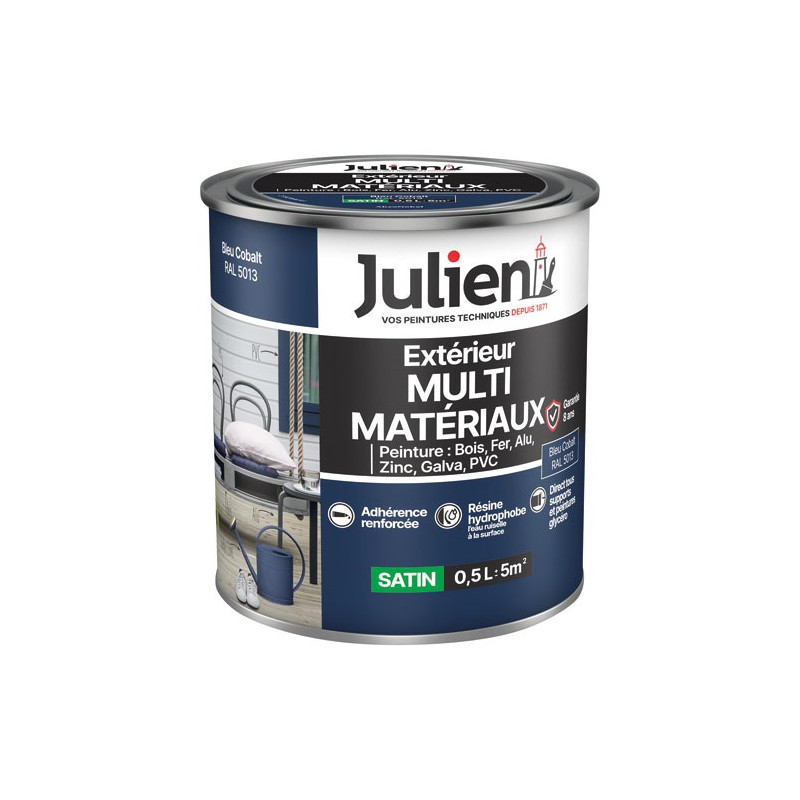 JULIEN JULIEN MULTI MATERIAUX BLEU COBALT 0L5 JULIEN - 5695824