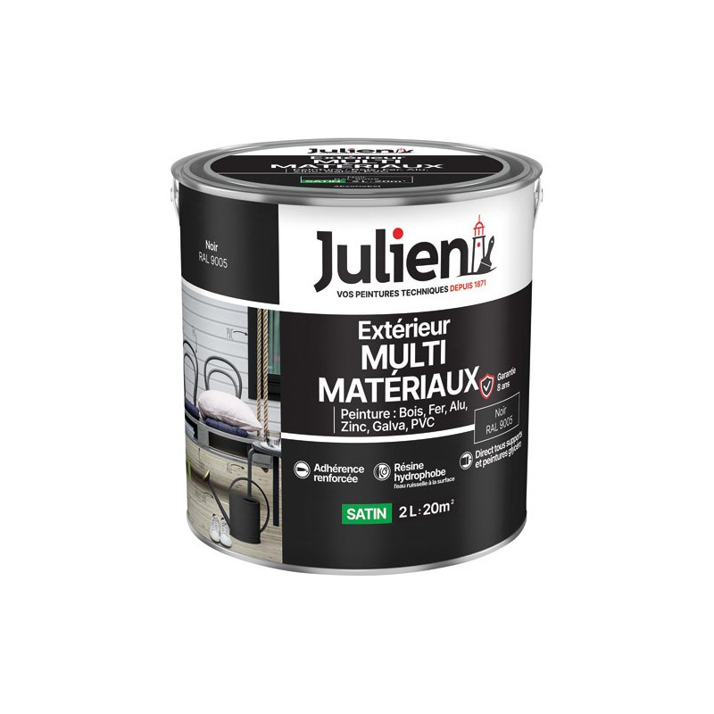 JULIEN MULTI MATERIAUX NOIR 2L JULIEN - 5695937