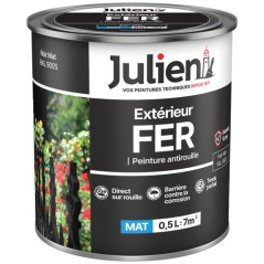 JULIEN JULIEN FER ANTI ROUILLE NOIR MAT 0L5 JULIEN - 5695805