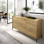 Ensemble salon NESS : Meuble TV 155cm + Buffet 3 portes + Table basse relevable - Chene Artisan