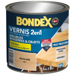 BONDEX VERNIS INCOLORE MAT 500ML BONDEX - 446435