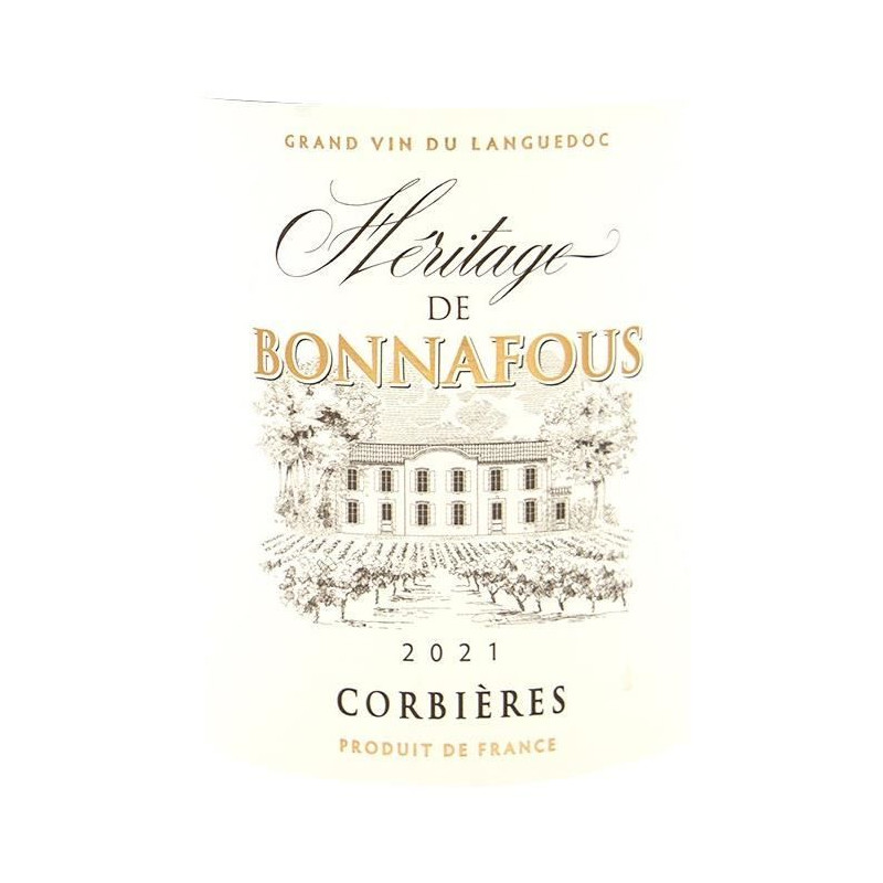 Héritage de Bonnafous 2021 Corbieres - Vin blanc de Languedoc