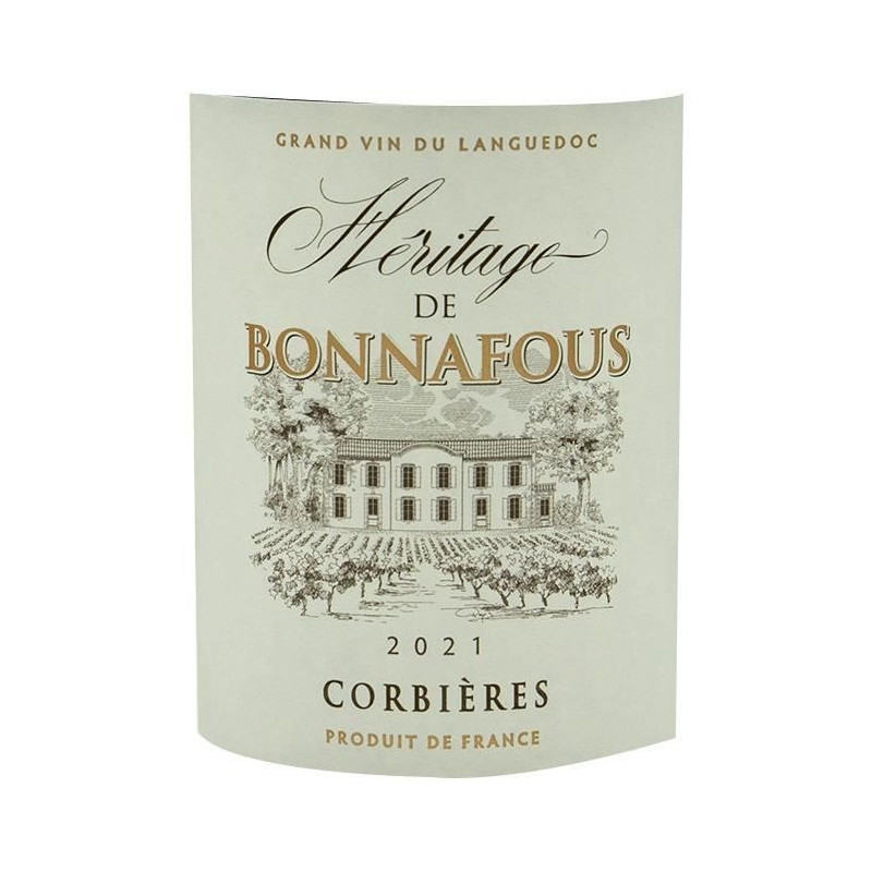 Héritage de Bonnafous 2021 Corbieres - Vin rouge de Languedoc