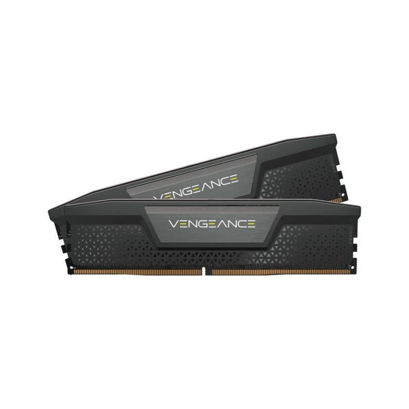 Mémoire RAM - CORSAIR - Vengeance DDR5 - 64GB 2x32GB DIMM -5200MT/s - Intel XMP - 1.25V - Noir (CMK64GX5M2B5600C40)