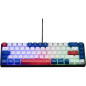 Clavier Gaming - THE G-LAB - KEYZ-HYDRO-BWR/FR - Membrane 60% 3 couleurs touches Bleu-Blanc-Rouge