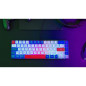 Clavier Gaming - THE G-LAB - KEYZ-HYDRO-BWR/FR - Membrane 60% 3 couleurs touches Bleu-Blanc-Rouge