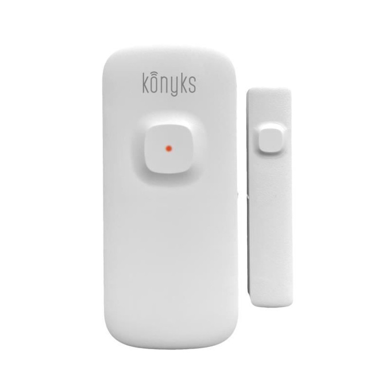 Konyks Senso Charge 2 - Détecteur d'ouverture Wi-Fi sur batterie pour porte et fenetre, autonomie 1 an, notifications Smartphon