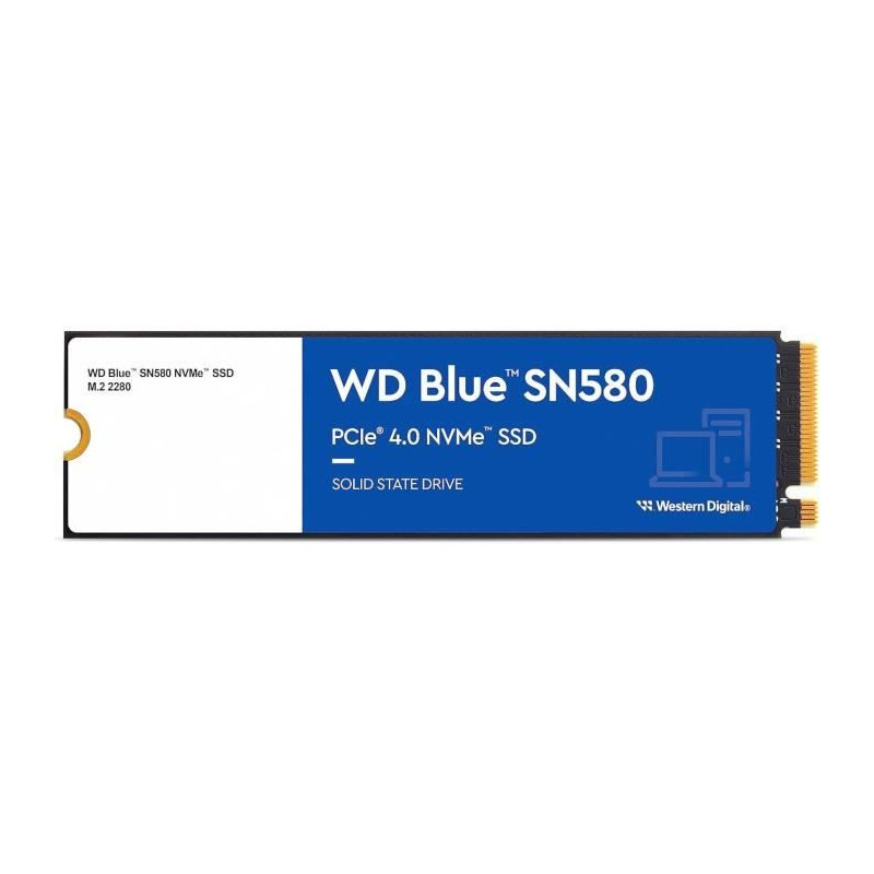WESTERN DIGITAL - SN580 - Disque SSD interne - NVME - 1To