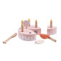 Classic World Wooden Birthday Cake with Candles, 16 pcs. 50565