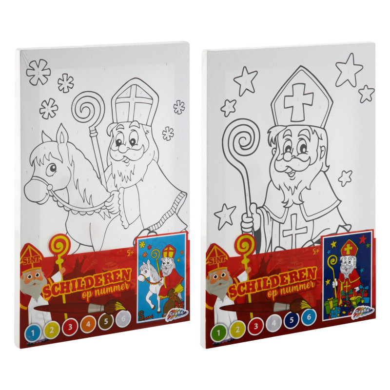 Grafix - Sinterklaas Canvas Painting By Numbers 830024