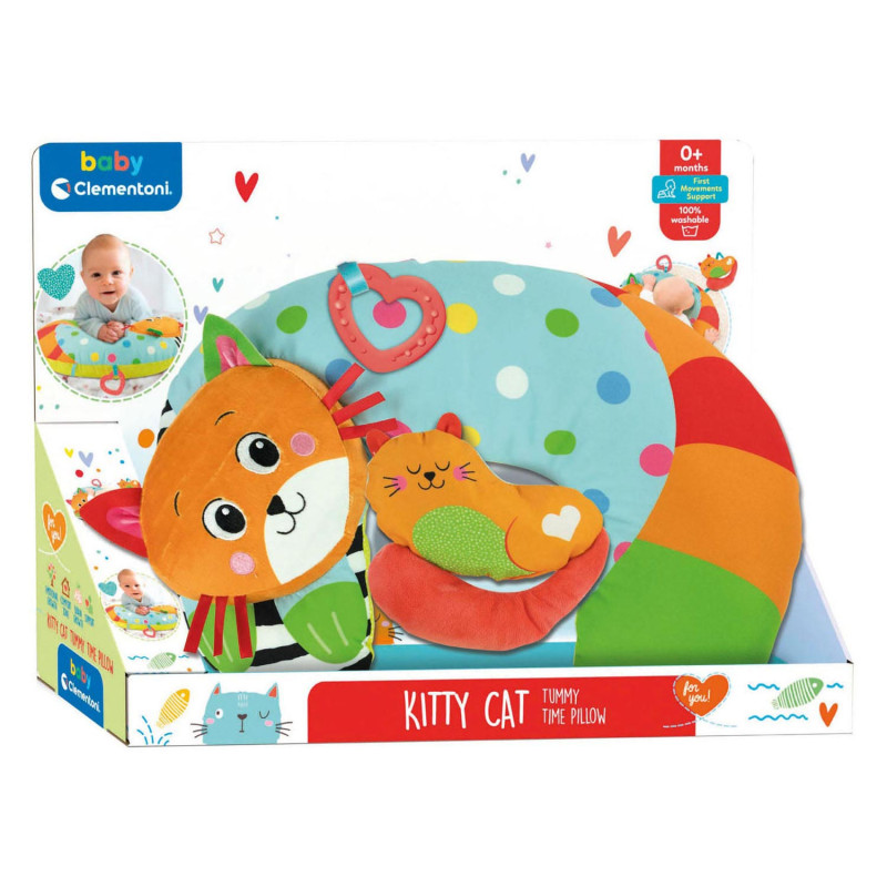 Clementoni Baby - Tummy Time Pillow Kitty Cat 17800