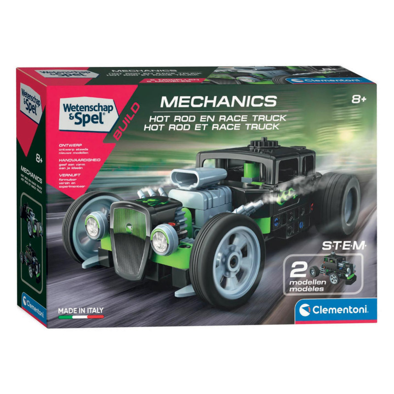 Clementoni Science & Play Mechanics - Hot Rod, 2in1 56159