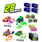 Majorette - Tune Up's 3 Race Cars with 28 Surprises, Set of 4 212051020