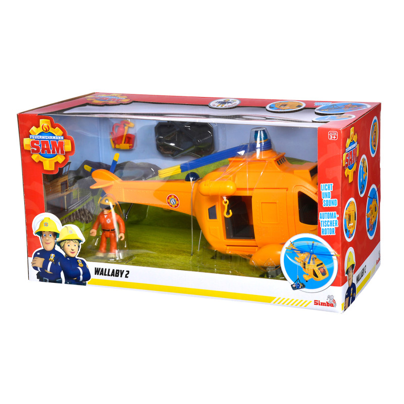 Simba - Fireman Sam Wallaby 2 Helicopter Mef Figure 109252576