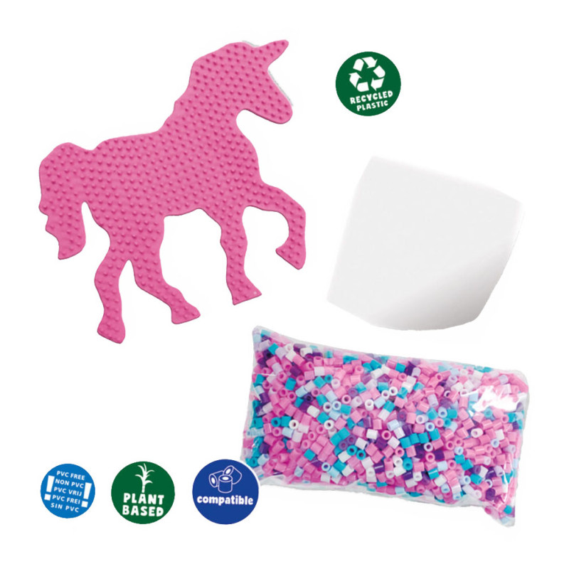 SES Green Beedz - Iron on bead set Unicorn 06406