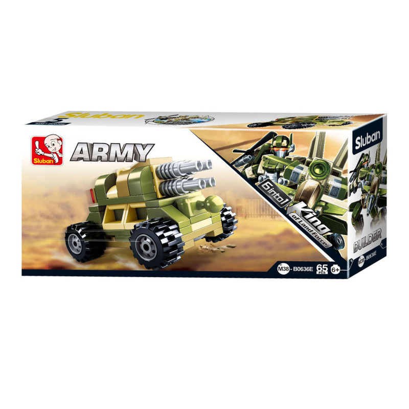 Sluban Military Vehicle Construction Set - B0636E M38-B0636