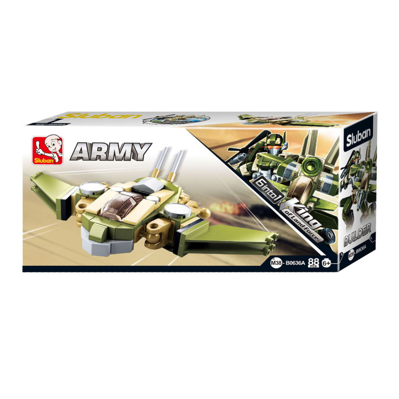 Sluban Construction set Army vehicle - B0636A M38-B0636