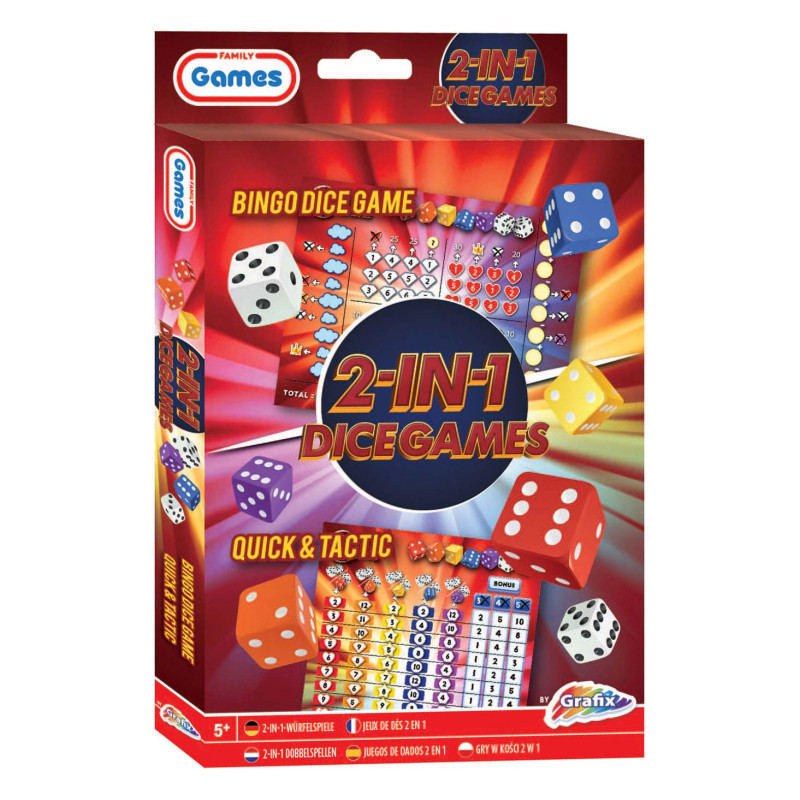 Grafix - Dice Games 2in1 (Bingo Dice & Quick and Tactic) 300065