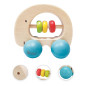 Classic World Wooden Rattle Elephant with Wheels 3052