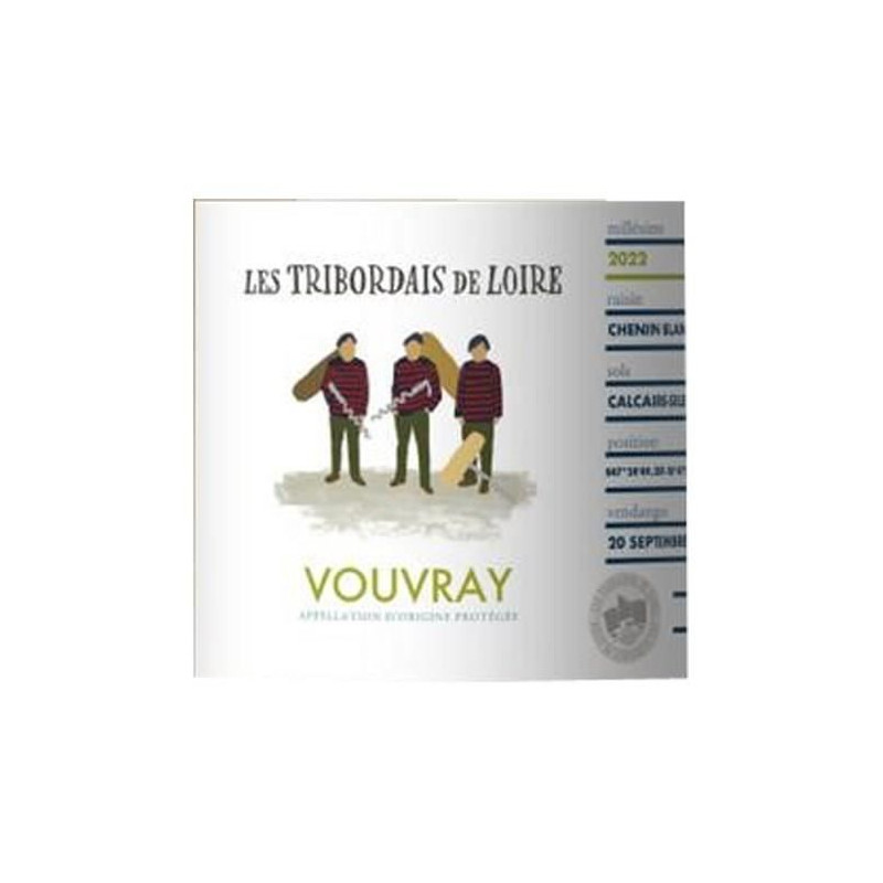 Les Tribordais de Loire Vouvray - Vin blanc de Loire