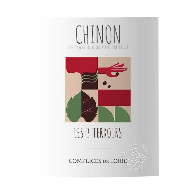 Les Trois Terroirs Chinon - Vin rouge de Loire