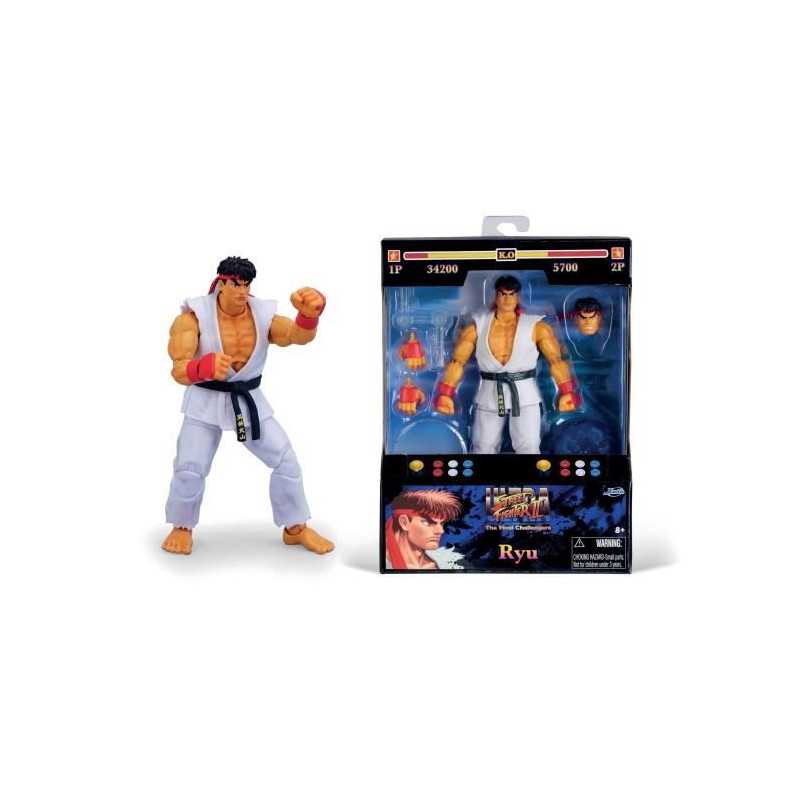 Jada - Street Fighters - RYU - Figurine Articulée 15cm - Des 8 Ans