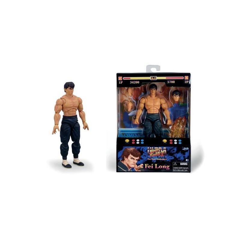 Jada - Street Fighters - Fei-Long - Figurine Articulée 15cm - Des 8 Ans