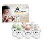 TOMMEE TIPPEE Biberons Closer to Nature, tétine imitant le sein maternel avec valve anti-colique, 260 ml, lot de 6, pastel