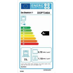 De Dietrich FOURS MF PYRO Multifonction Plus - 73 L - A+ - programmateur électroniq DE DIETRICH - DOP7340A